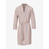 PAUL SMITH STRIPE SHAWL-COLLAR COTTON DRESSING GOWN