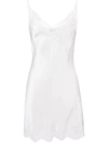 Carine Gilson Lace V-neck Slip In White