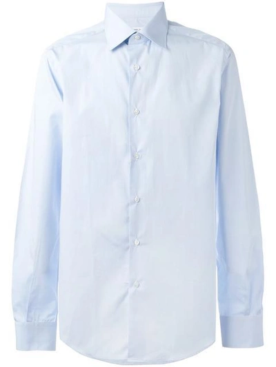 Fashion Clinic Classic Buttoned Shirt In Blue