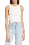 Madewell Brightside Crop Tank In Lighthouse