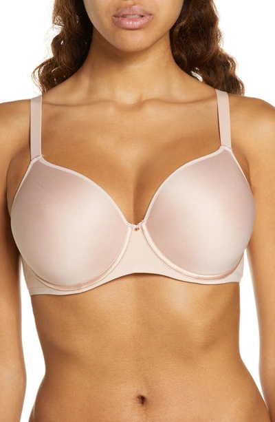Chantelle Lingerie Comfort Chic Smoothing Memory Foam T-shirt Bra In Rose