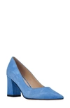 Marc Fisher Ltd Zala Block Heel Pump In Medium Blue