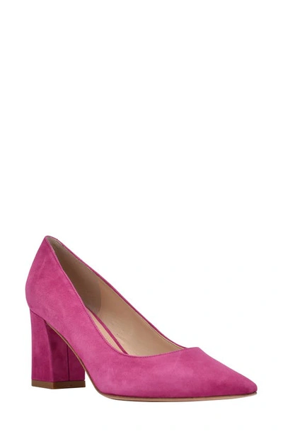 Marc Fisher Ltd Zala Block Heel Pump In Medium Pink