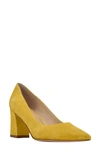 Marc Fisher Ltd Zala Block Heel Pump In Yellow