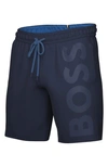Hugo Boss Orca Recycled Swim Trunks In Navy