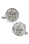 CUFFLINKS, INC SAINT CHRISTOPHER AMULET CUFF LINKS