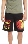 Market Smiley Good Vs. Evil Cotton Sweat Shorts In Black