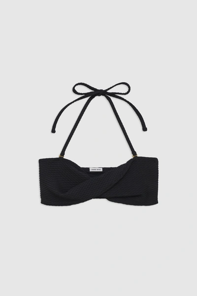 Anine Bing Rosa Bikini Top In Black