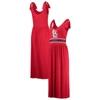 G-III 4HER BY CARL BANKS G-III 4HER BY CARL BANKS RED ST. LOUIS CARDINALS GAME OVER MAXI DRESS