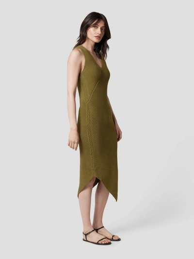 Equipment Lucasse Knit Dress In Avocado Green