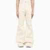 RICK OWENS OFF-WHITE BOLAN BOOTCUT TROUSERS