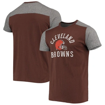Majestic Threads Brown/gray Cleveland Browns Field Goal Slub T-shirt
