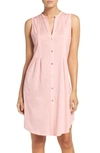 Hanro Cotton Deluxe Sleeveless Nightdress In Tender Rose 310