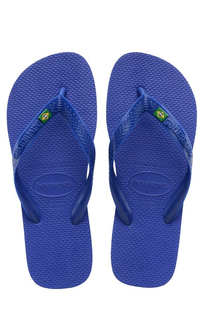 Havaianas Brazil Flip Flop In Marine Blue