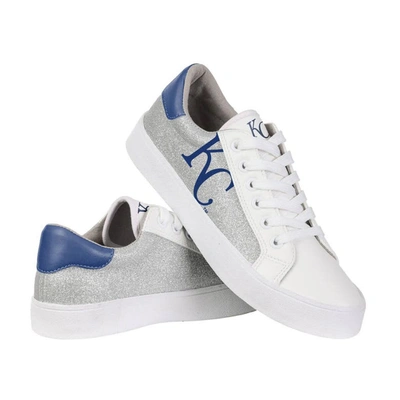 Foco Kansas City Royals Glitter Sneakers In White