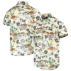 Foco Cream Las Vegas Raiders Paradise Floral Button-up Shirt In Cream