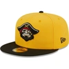 NEW ERA NEW ERA YELLOW BRADENTON MARAUDERS AUTHENTIC COLLECTION 59FIFTY FITTED HAT