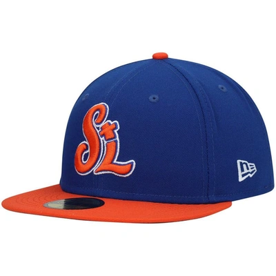 New Era Blue St. Lucie Mets Authentic Collection Team Home 59fifty Fitted Hat