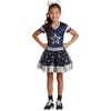 JERRY LEIGH GIRLS YOUTH NAVY DALLAS COWBOYS TUTU TAILGATE GAME DAY V-NECK COSTUME