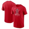 NIKE NIKE RED LOS ANGELES ANGELS LIGHT UP THE HALO LOCAL TEAM T-SHIRT