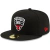 NEW ERA NEW ERA BLACK D.C. UNITED PRIMARY LOGO 59FIFTY FITTED HAT