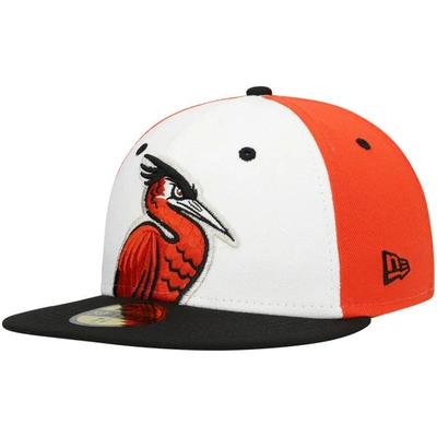 New Era White Delmarva Shorebirds Authentic Collection Team Alternate 59fifty Fitted Hat