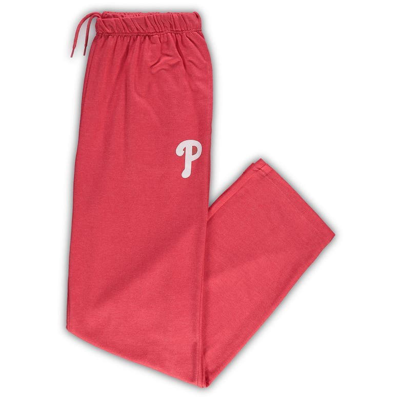 Profile Men's Heathered Red Philadelphia Phillies Big And Tall Pajama Pants