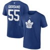 Fanatics Branded Mark Giordano Blue Toronto Maple Leafs Authentic Stack Name & Number T-shirt In Blue