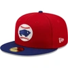 NEW ERA NEW ERA RED BUFFALO BISONS AUTHENTIC COLLECTION 59FIFTY FITTED HAT