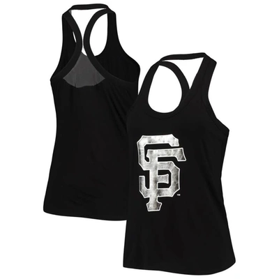 THE WILD COLLECTIVE THE WILD COLLECTIVE BLACK SAN FRANCISCO GIANTS TONAL ATHLEISURE RACERBACK TANK TOP