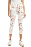 7 FOR ALL MANKIND FLORAL PRINT CROP SKINNY JEANS