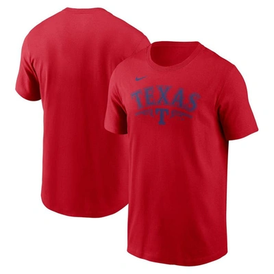 Nike Red Texas Rangers Local Team T-shirt