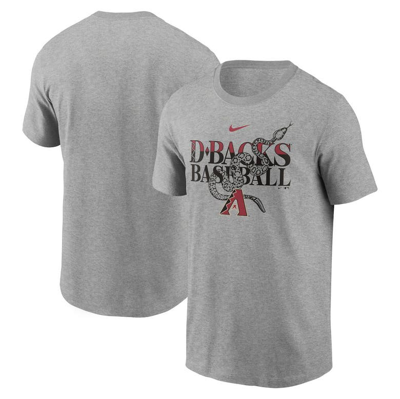 Nike Men's  Heathered Gray Arizona Diamondbacks Local Team T-shirt