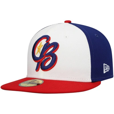 New Era White Kannapolis Cannon Ballers Authentic Collection Team Alternate 59fifty Fitted Hat