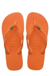 Havaianas Brazil Flip Flop In Begonia Orange