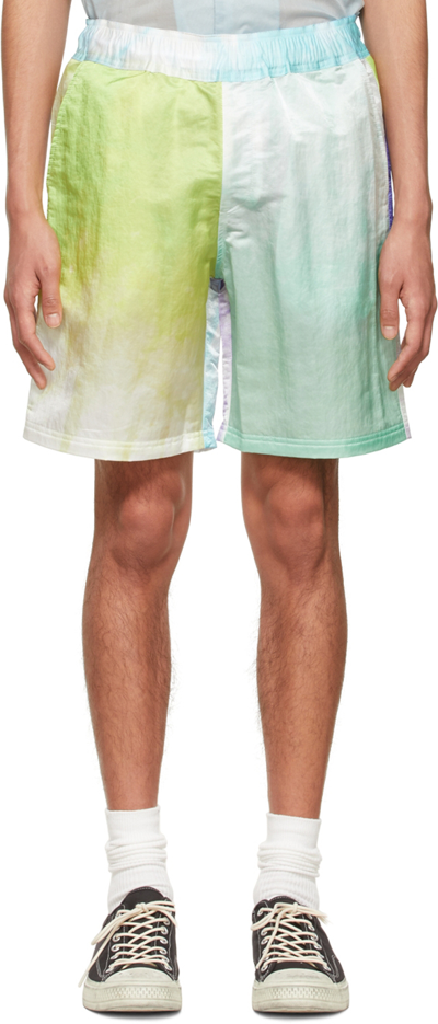 Agr Multicolor Polyester Shorts In Neutral