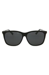 Gucci 60mm Square Rectangle Sunglasses In Violet Violet Violet