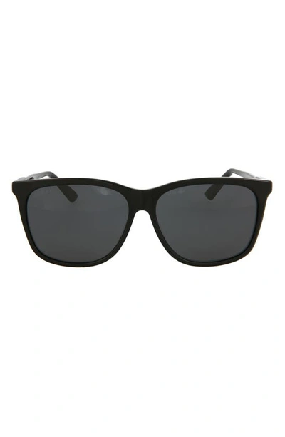 Gucci 60mm Square Rectangle Sunglasses In Violet Violet Violet