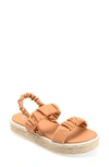Journee Collection Women's Knowles Platform Espadrille Sandals Women's Shoes In Mocha