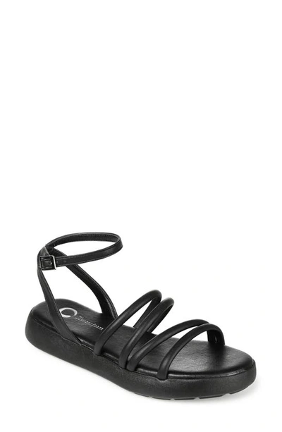 Journee Collection Tru Comfort Flatform Sandal In Black