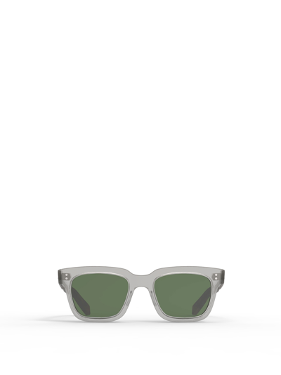 Mr Leight Mr. Leight Sunglasses In Grey Crystal-matte Platinum/green