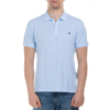Brooksfield Polo Shirt In Cotton With Logo In Sky Blue