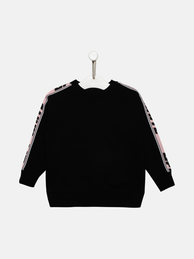 Off-white Kids' Black Cotton Off White Sweatshirt
