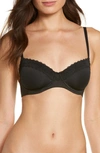 Natori Women's Discreet Convertible Spacer Underwire Bra 721298 In Black