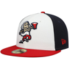 NEW ERA NEW ERA WHITE FREDERICKSBURG NATIONALS AUTHENTIC COLLECTION TEAM ALTERNATE 59FIFTY FITTED HAT