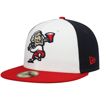 New Era White Fredericksburg Nationals Authentic Collection Team Alternate 59fifty Fitted Hat
