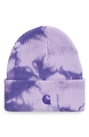 Carhartt Vista Tie Dye Cotton Beanie Hat In Multicolor