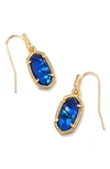 Kendra Scott Lee Small Drop Earrings In Navy Abalone