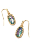 Kendra Scott Lee Small Drop Earrings In Lilac Abalone/ Gold