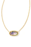 Kendra Scott Elisa Pendant Necklace In Lilac Abalone